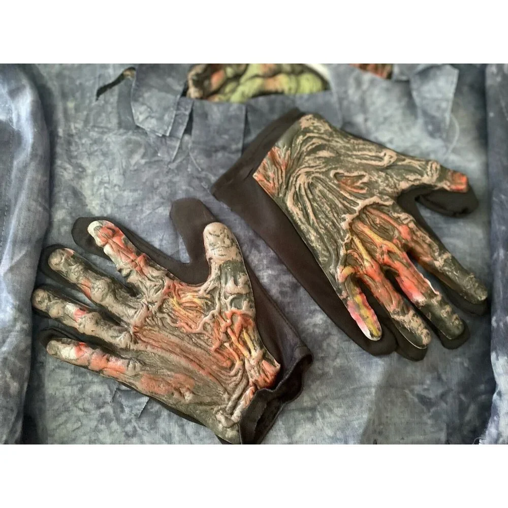 Costume Rotten‎ Walking Corpse Zombie Top Gloves Costume Kids Size M 8-10 NWOT